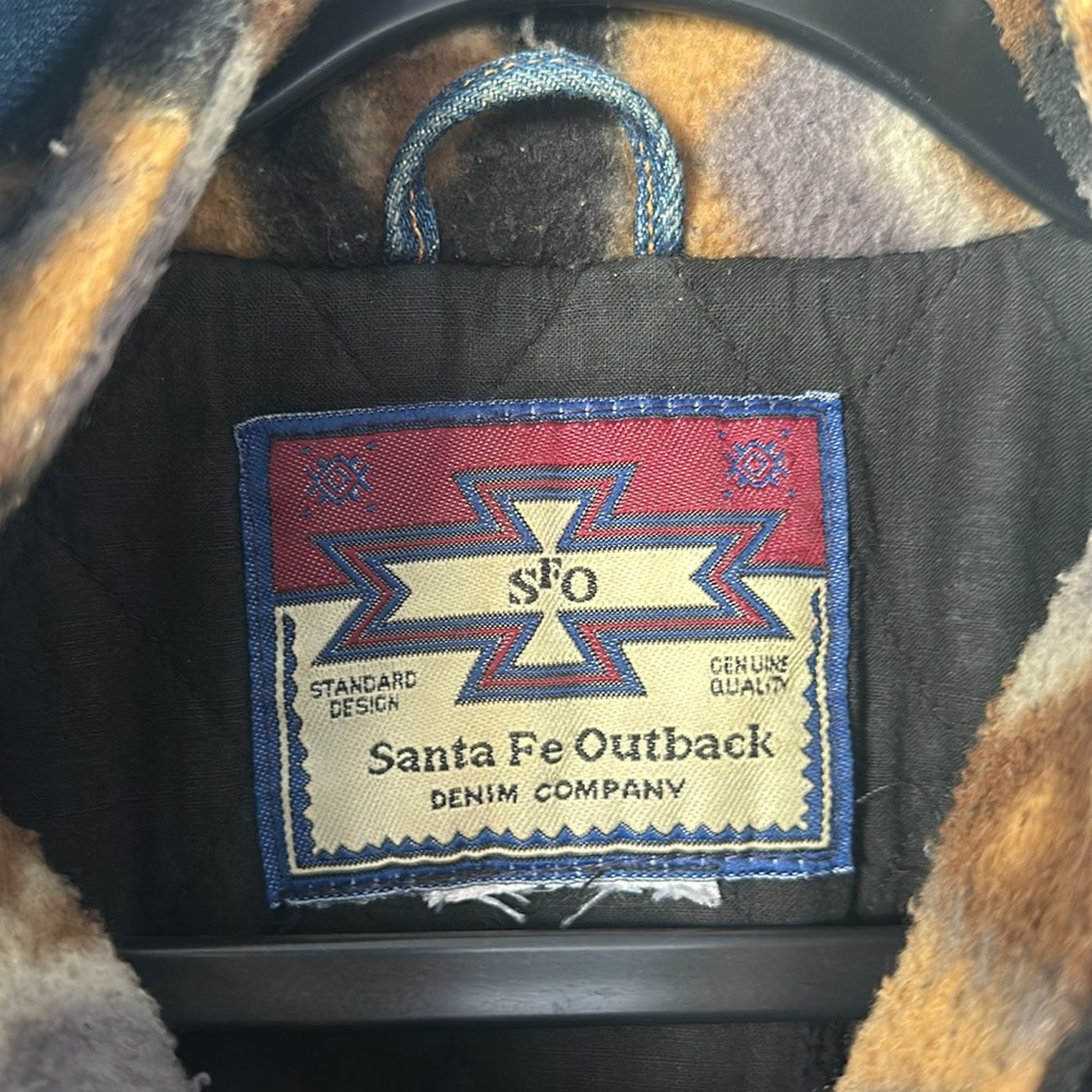 Santa Fe Outback Denim Company Zip Button Jacket - Picture 2 of 4